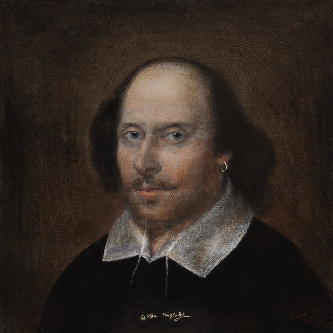 Shakespeare 2020 (olie på linned) af Christian Furr