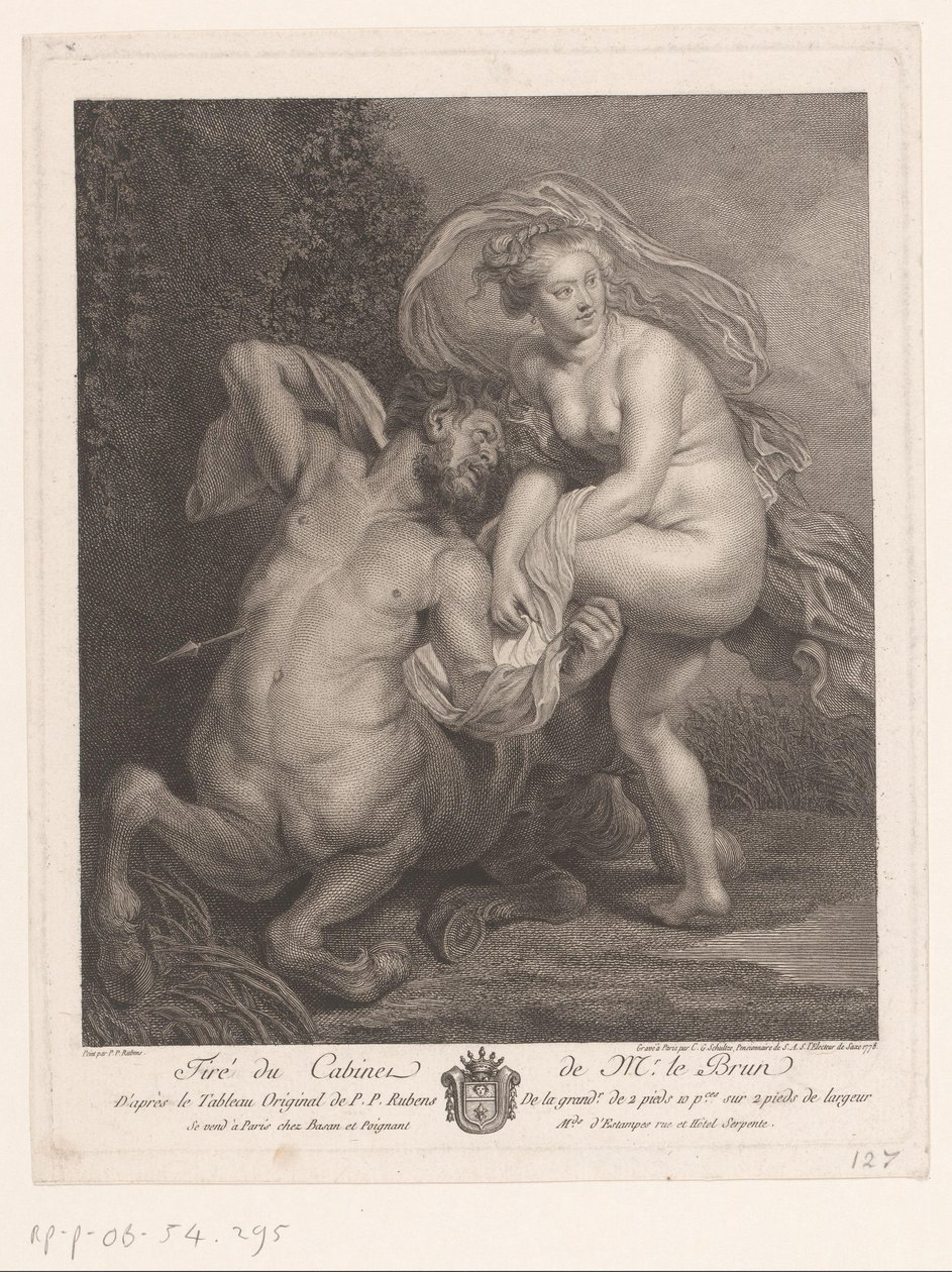 Deianeira i Nessos af Christian Gottfried Schultze