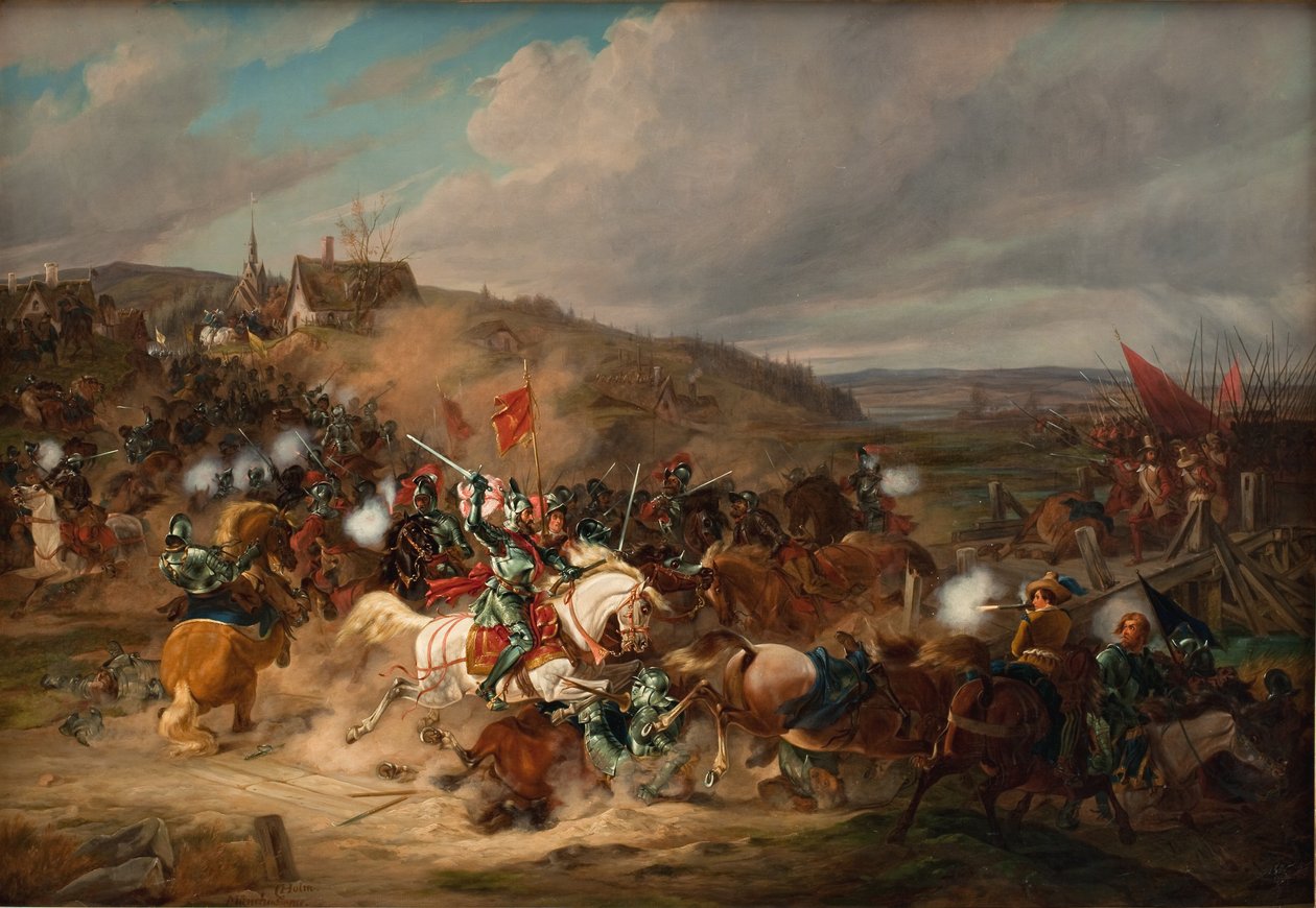 Daniel Rantzau bemægtiger sig Tureby Bro i Skåne under Syvårskrigen 1563-1570 af Christian Holm