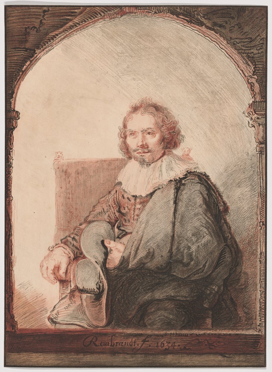 Portræt af en mand i en lænestol, fra Collection d