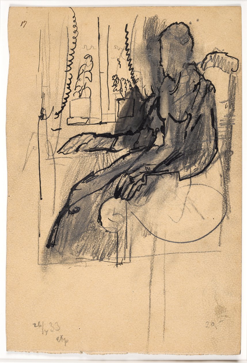 Dame ved vindue af Christian Kongstad Petersen
