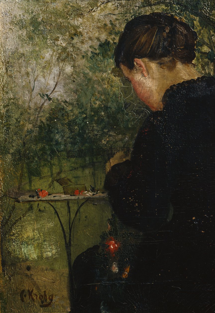 Amalie i haven af Christian Krohg