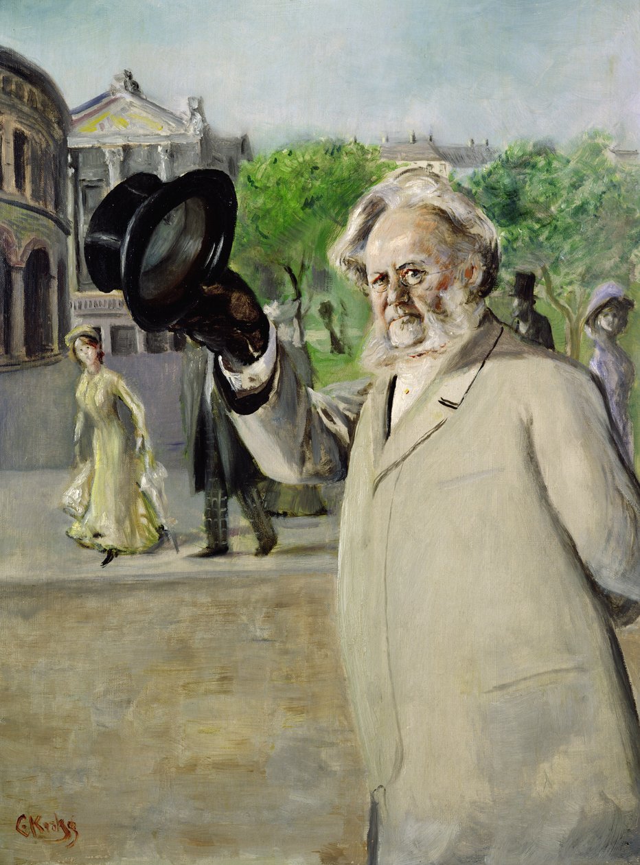 Forfatter Henrik Ibsen (olie på lærred) af Christian Krohg