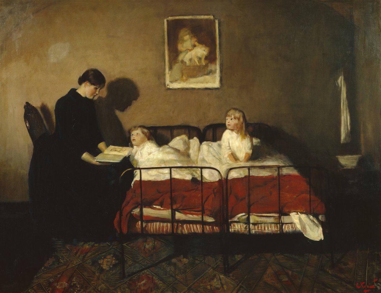 Øst for solen og vest for månen (olie på lærred) af Christian Krohg