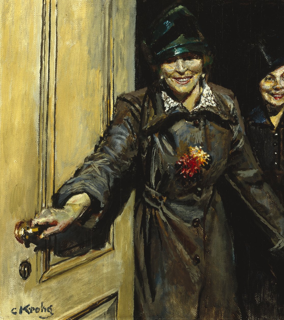 Her kommer vi (olie på lærred) af Christian Krohg