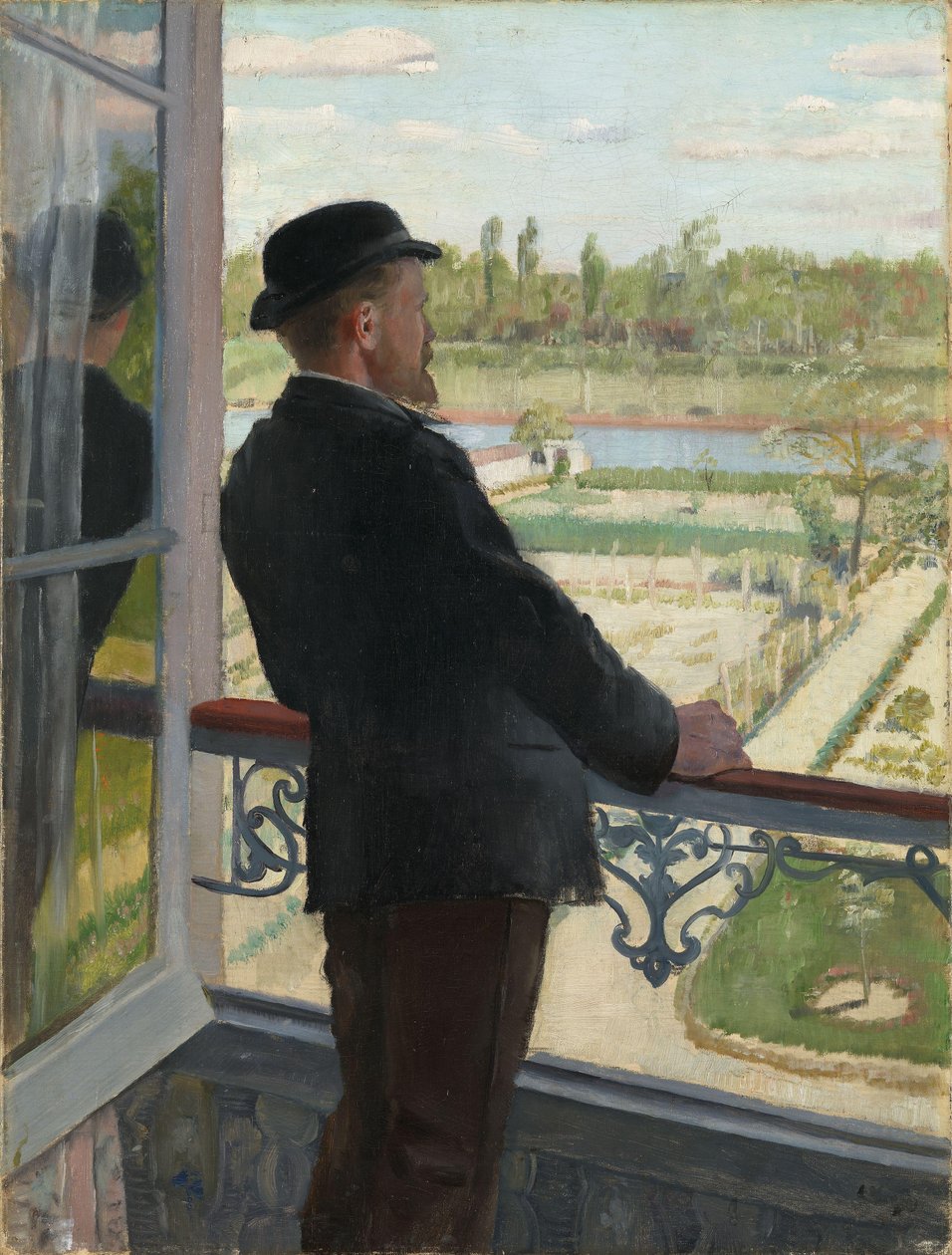 Portræt af den svenske maler Karl Fredrik Nordstrom (1855-1923) 1882 (olie på lærred) af Christian Krohg