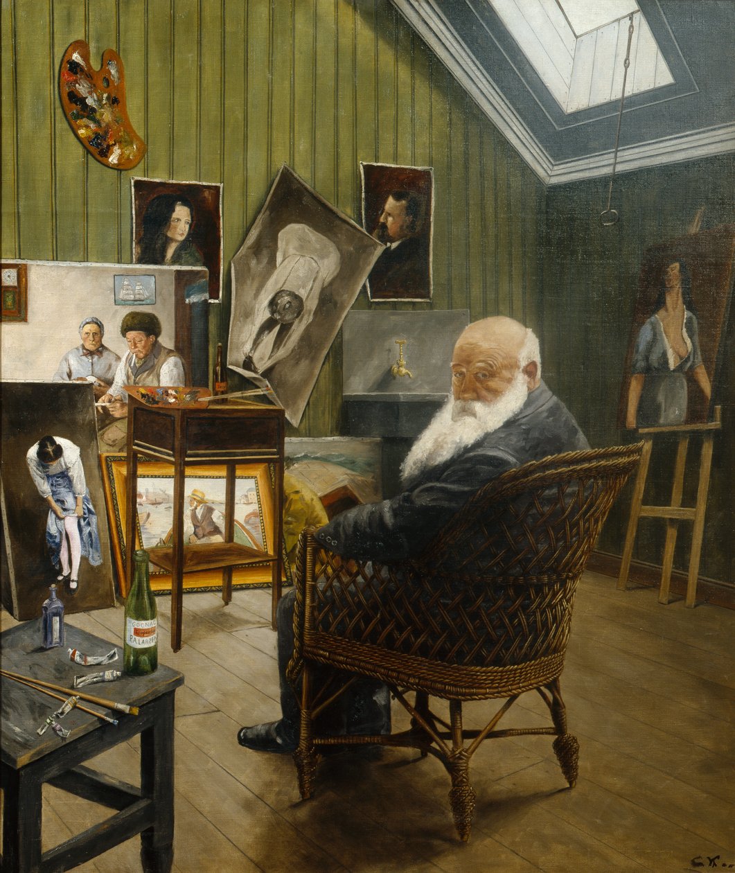Selvportræt af Christian Krohg