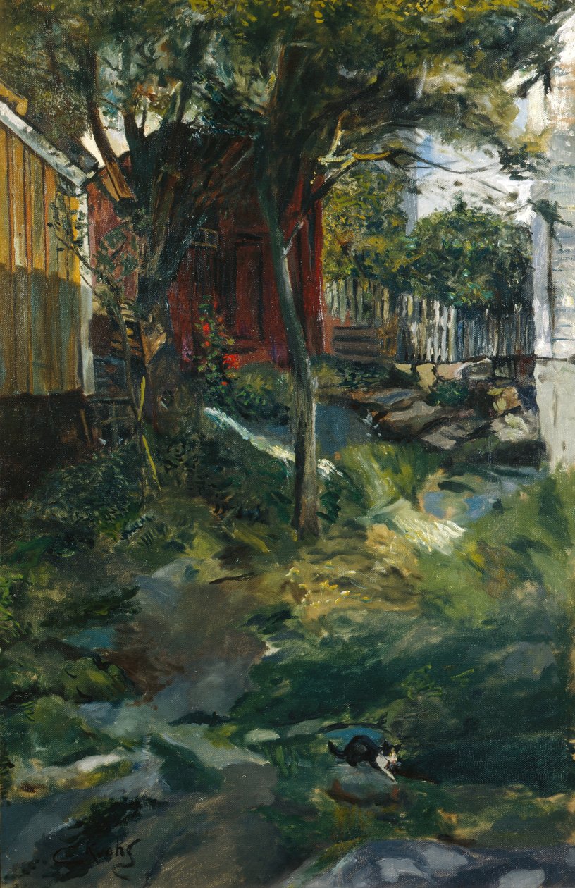 Gade i Brekkestø af Christian Krohg