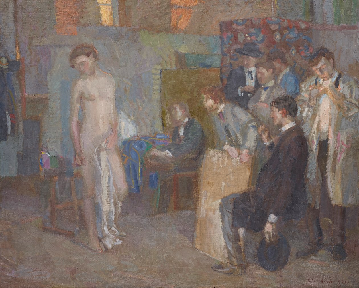Atelierszene af Christian Landenberger