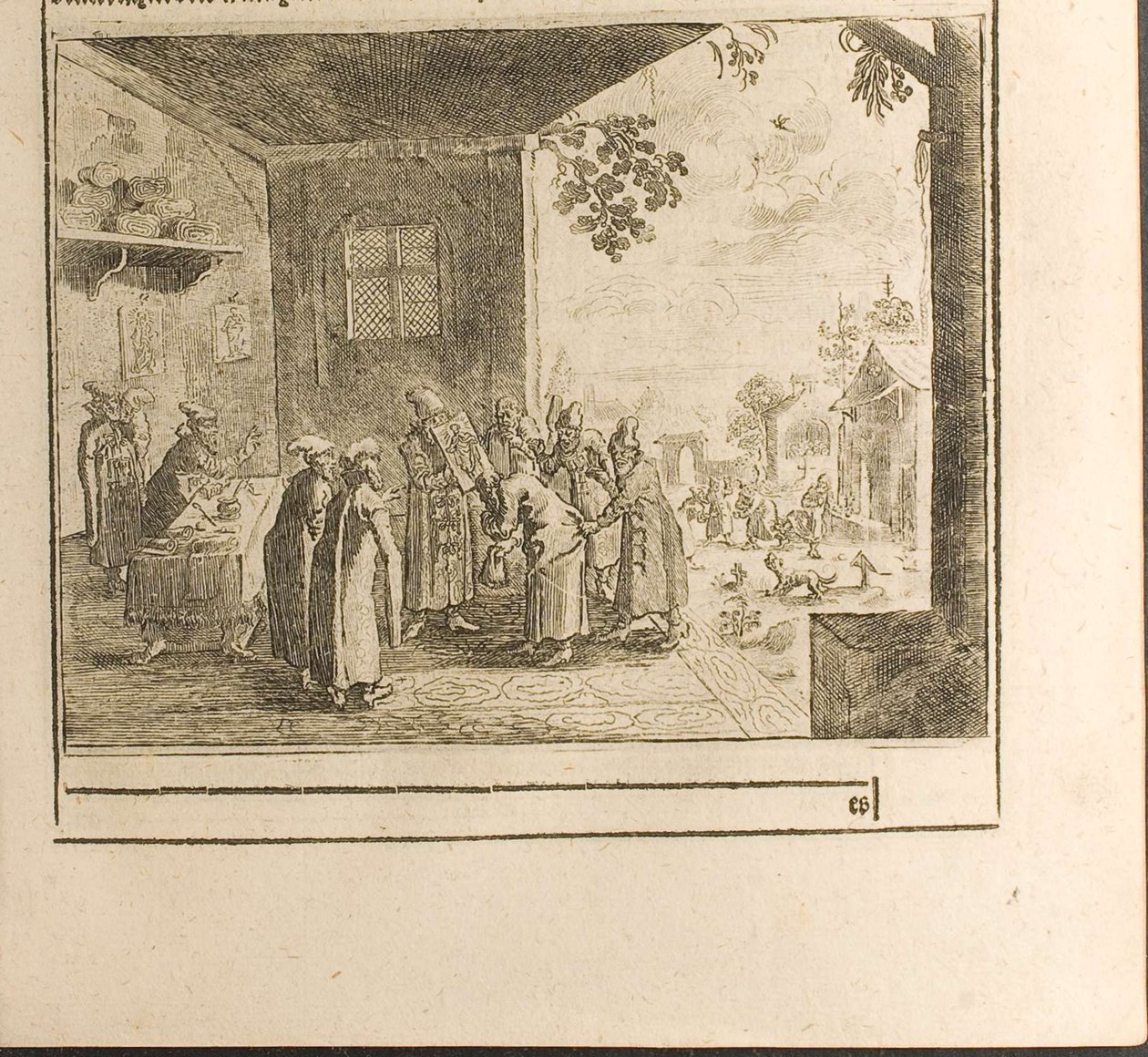 Illustration af retsedsceremoni fra rejser til den store hertug af Muscovy og kongen af Persien af Christian Lorenzen Rothgiesser