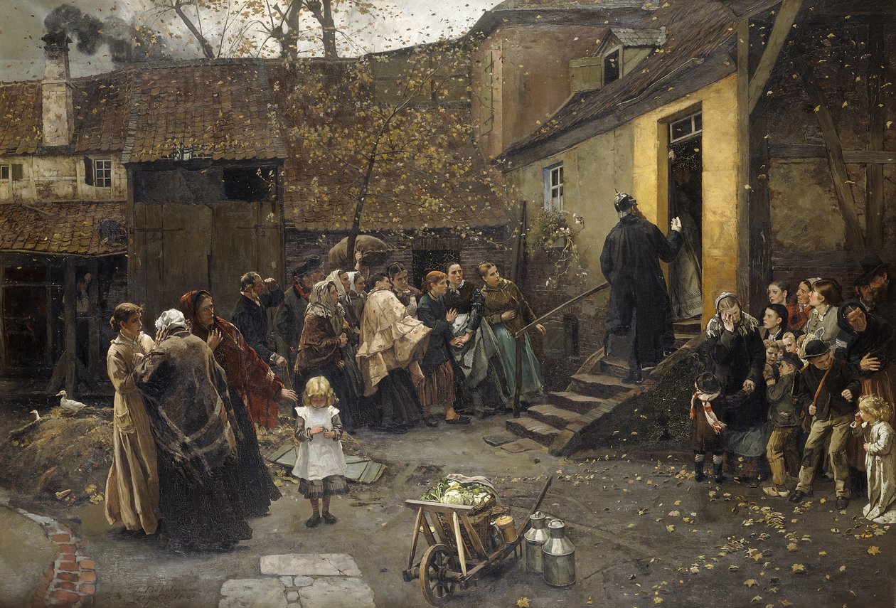 At arrestere; En arrestation, 1881 af Christian Ludwig Bokelman