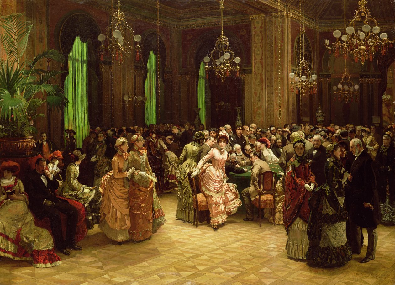 Kasinoet, Monte Carlo, 1884 af Christian Ludwig Bokelman