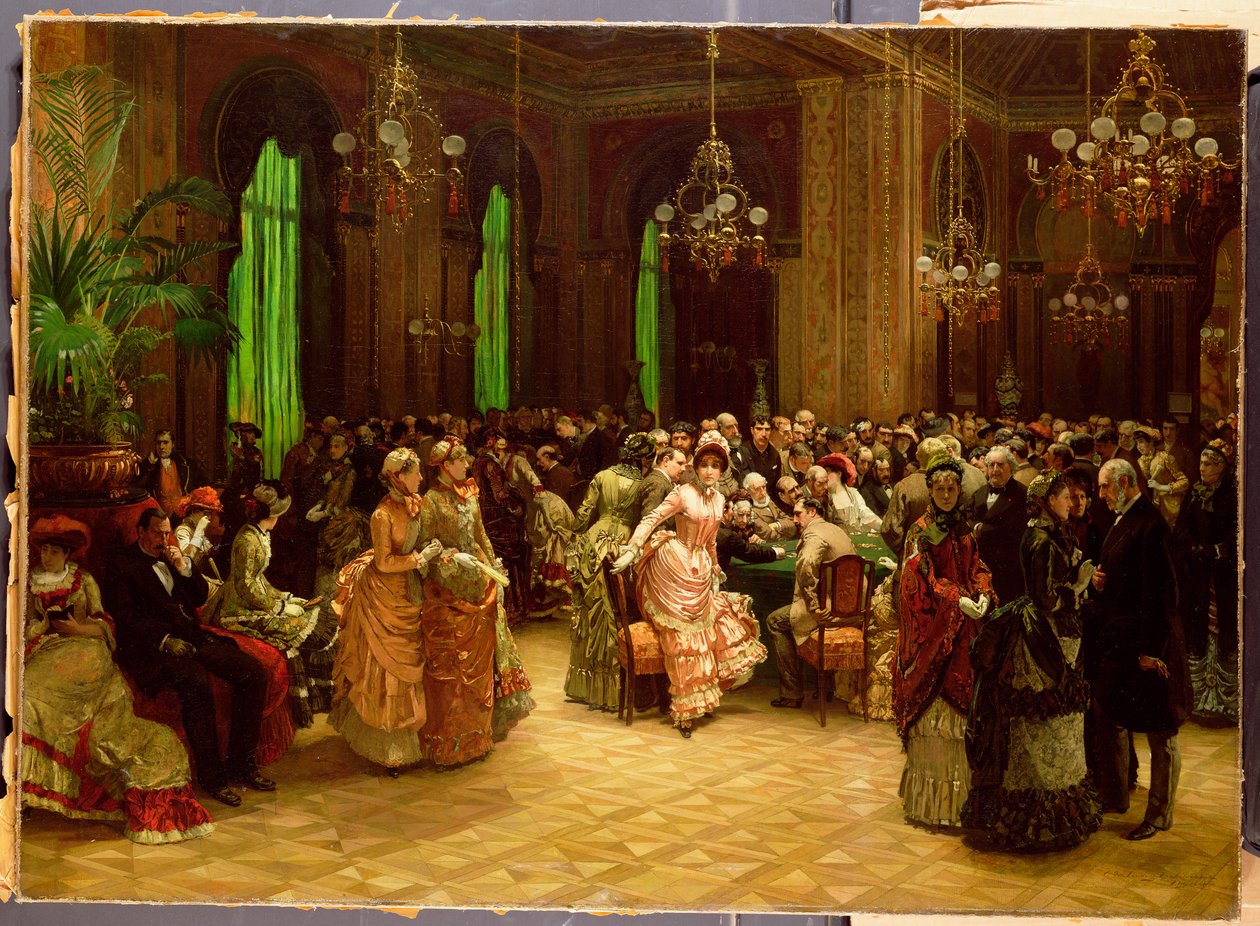 Kasinoet, Monte Carlo, 1884 af Christian Ludwig Bokelman