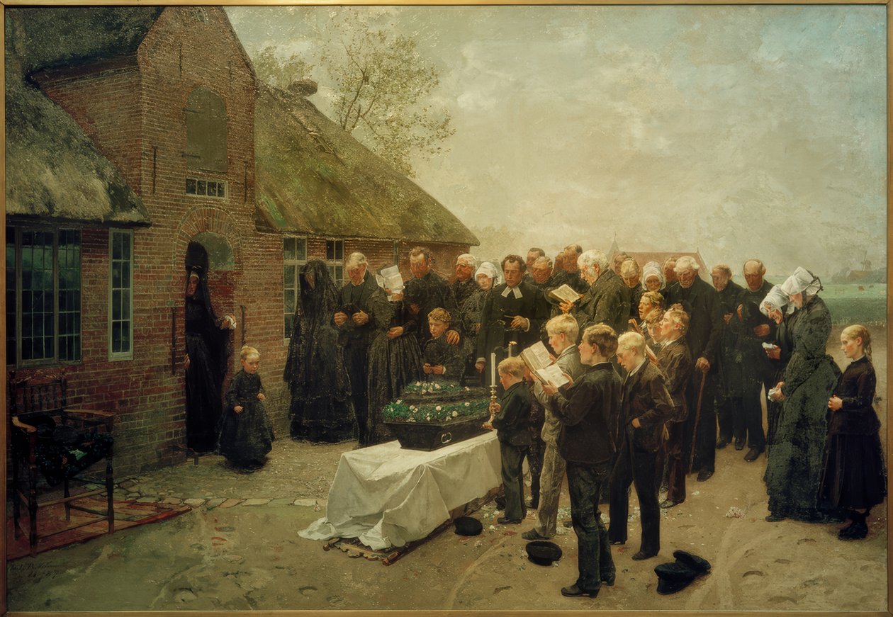 Ch. L.Brokelmann, nordfrisisk begravelse af Christian Ludwig Bokelmann