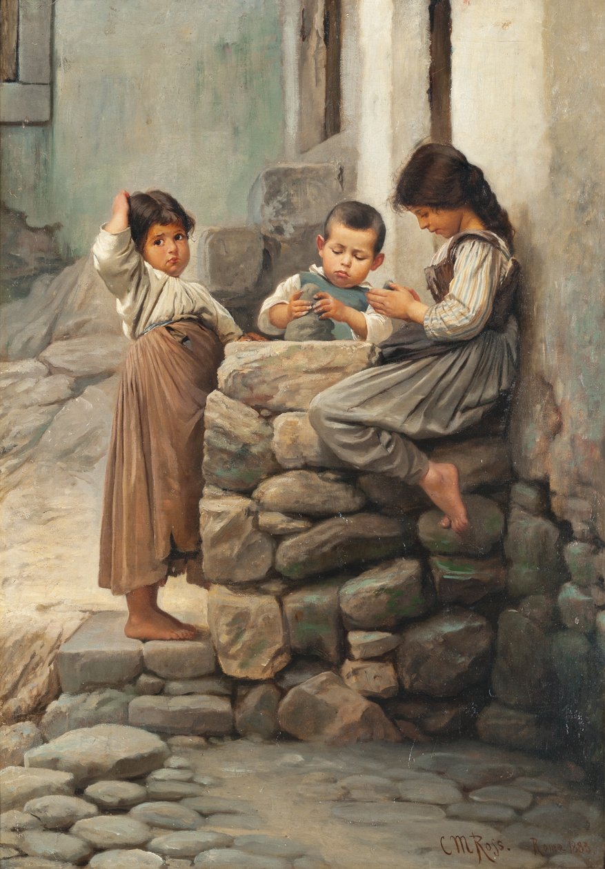 De små pottemagere, 1883 af Christian Meyer Ross