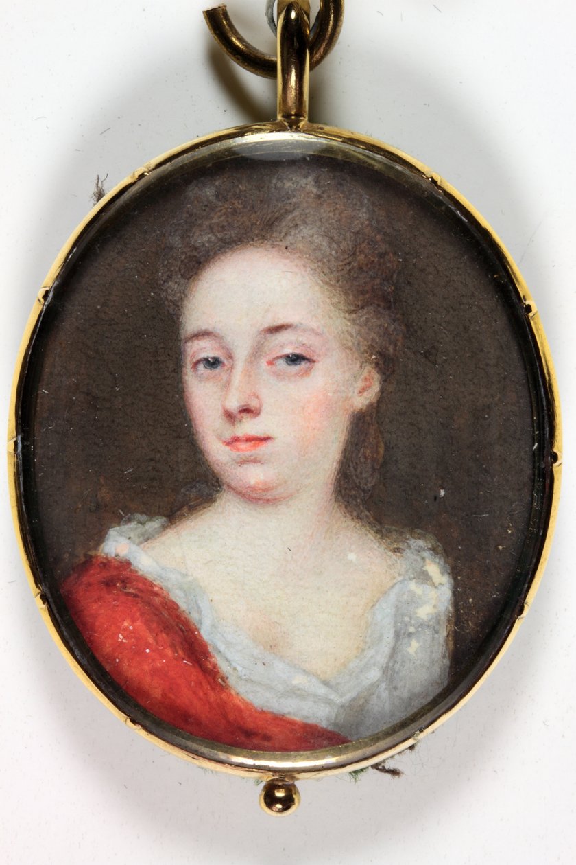 En dame, sandsynligvis Lady Dorothy Savile, grevinde af Burlington (emalje) af Christian Richter