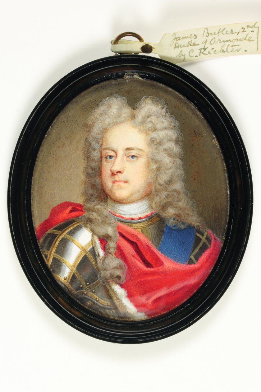 James Butler, 2. hertug af Ormonde (akvarel på elfenben) af Christian Richter