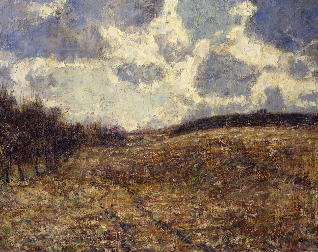 Marker og bakker nær Weimar af Christian Rohlfs