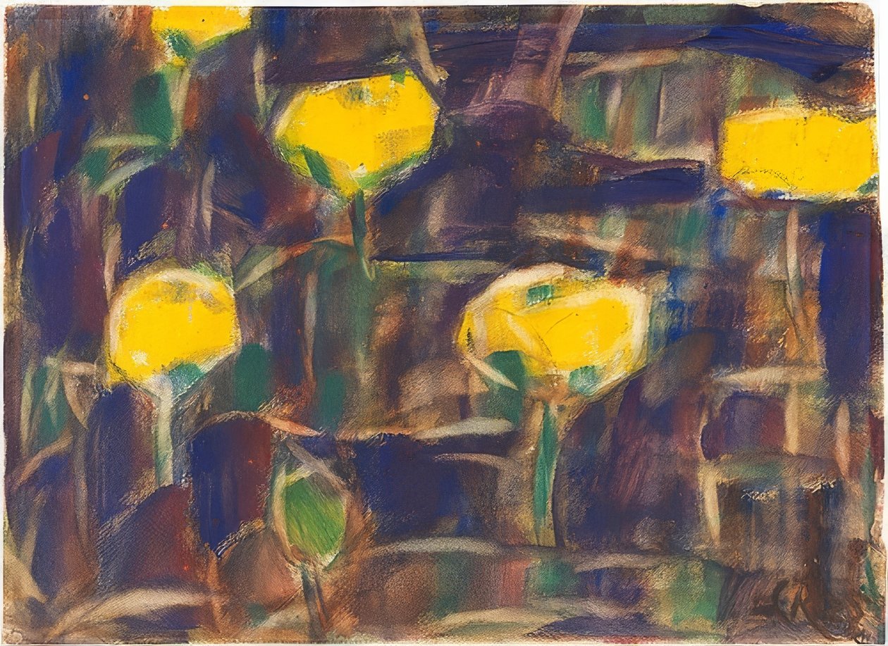 Vandliljer. 1925 af Christian Rohlfs