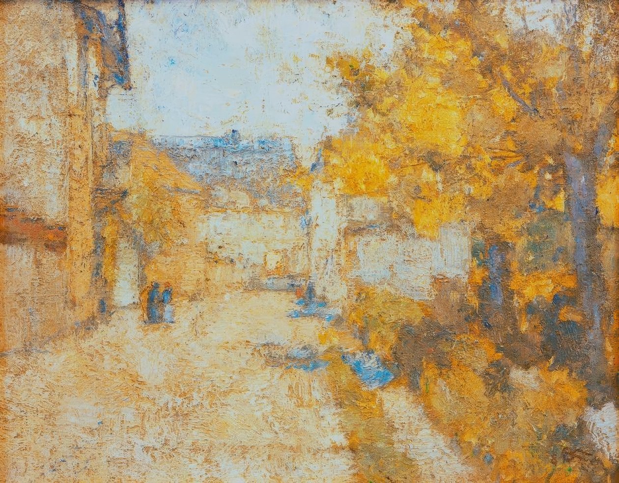 Gade i Weimar (gyde i Ehringsdorf) af Christian Rohlfs