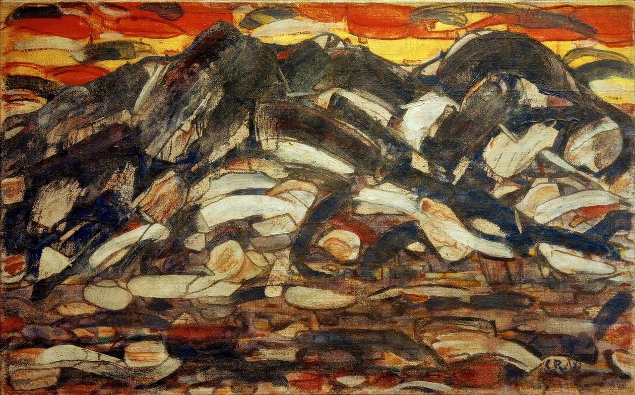 Wetterstein-bjergene af Christian Rohlfs