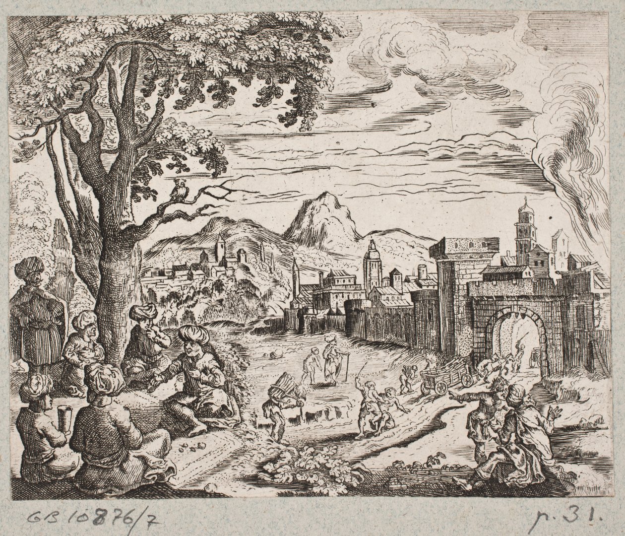 Illustration til Adam Olearius, "Persisk Rosenthal af en genial digter Schich Saadi […]", Slesvig 1660 af Christian Rothgiesser