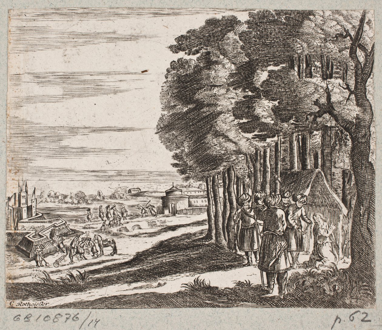 Illustration til Adam Olearius, "Persisk Rosenthal af en genial digter Schich Saadi […]", Slesvig 1660 af Christian Rothgiesser