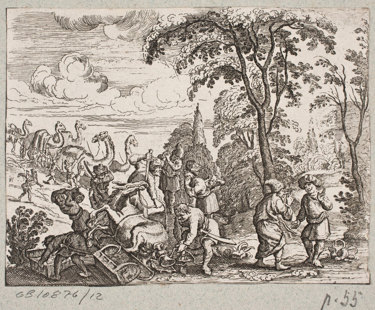 Illustration til Adam Olearius, "Persisk Rosenthal af en genial digter Schich Saadi […]", Slesvig 1660 af Christian Rothgiesser
