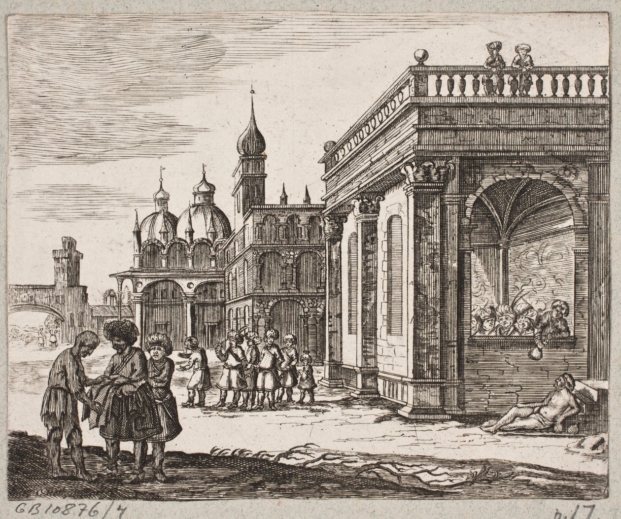 Illustration til Adam Olearius, "Persisk Rosenthal af en genial digter Schich Saadi […]", Slesvig 1660 af Christian Rothgiesser