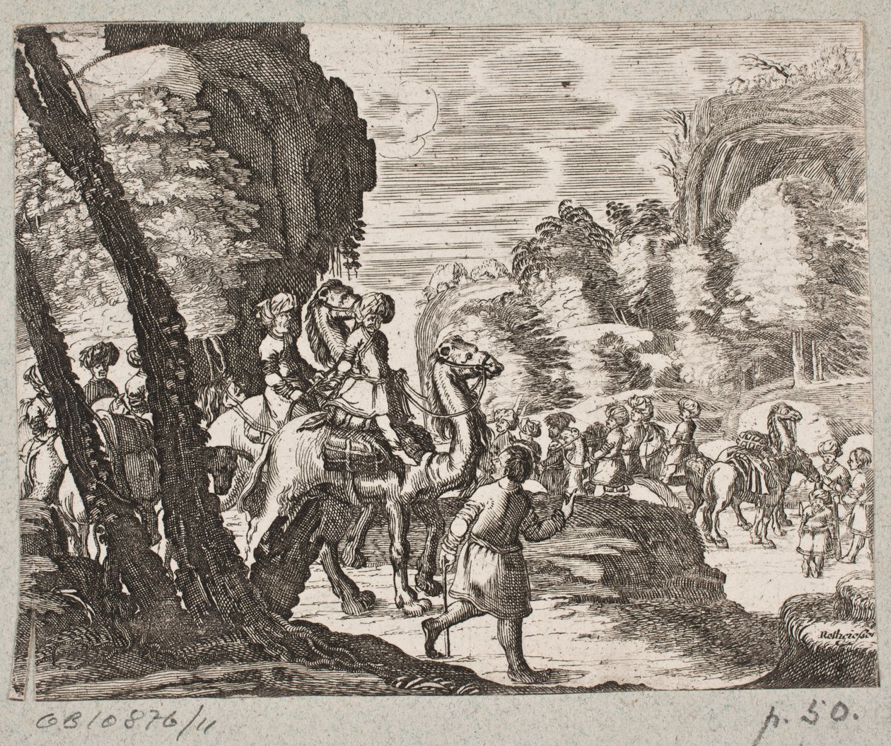 Illustration til Adam Olearius, "Persisk Rosenthal af en genial digter Schich Saadi […]", Slesvig 1660 af Christian Rothgiesser