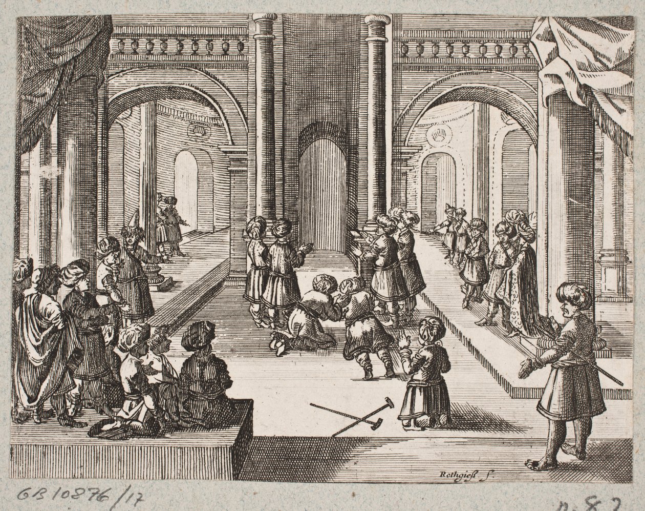 Illustration til Adam Olearius, "Persisk Rosenthal af en genial digter Schich Saadi […]", Slesvig 1660 af Christian Rothgiesser
