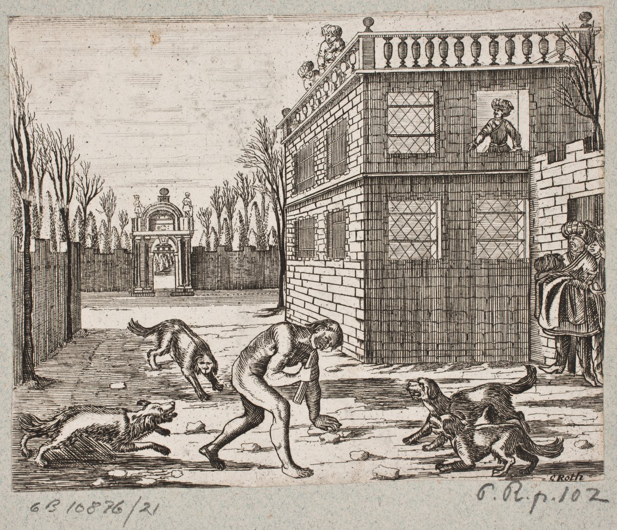 Illustration til Adam Olearius, "Persisk Rosenthal af en genial digter Schich Saadi […]", Slesvig 1660 af Christian Rothgiesser