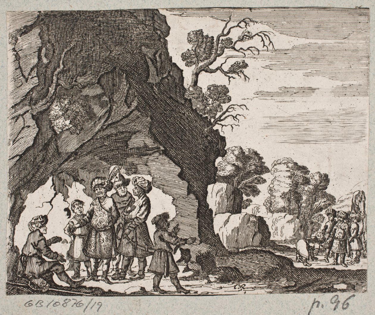 Illustration til Adam Olearius, "Persisk Rosenthal af en genial digter Schich Saadi […]", Slesvig 1660 af Christian Rothgiesser