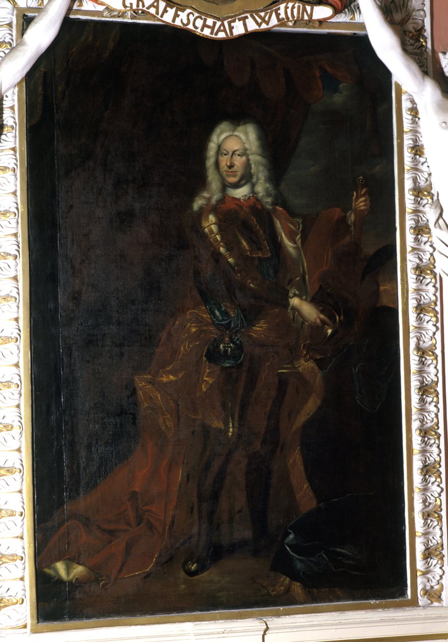 Frederik II, hertug af Sachsen-Gotha-Altenburg, mellem 1708-32 af Christian Schilbach