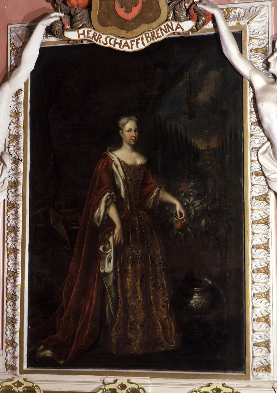 Magdalena Augusta, hertuginde af Sachsen-Gotha-Altenburg, mellem 1708-32 af Christian Schilbach