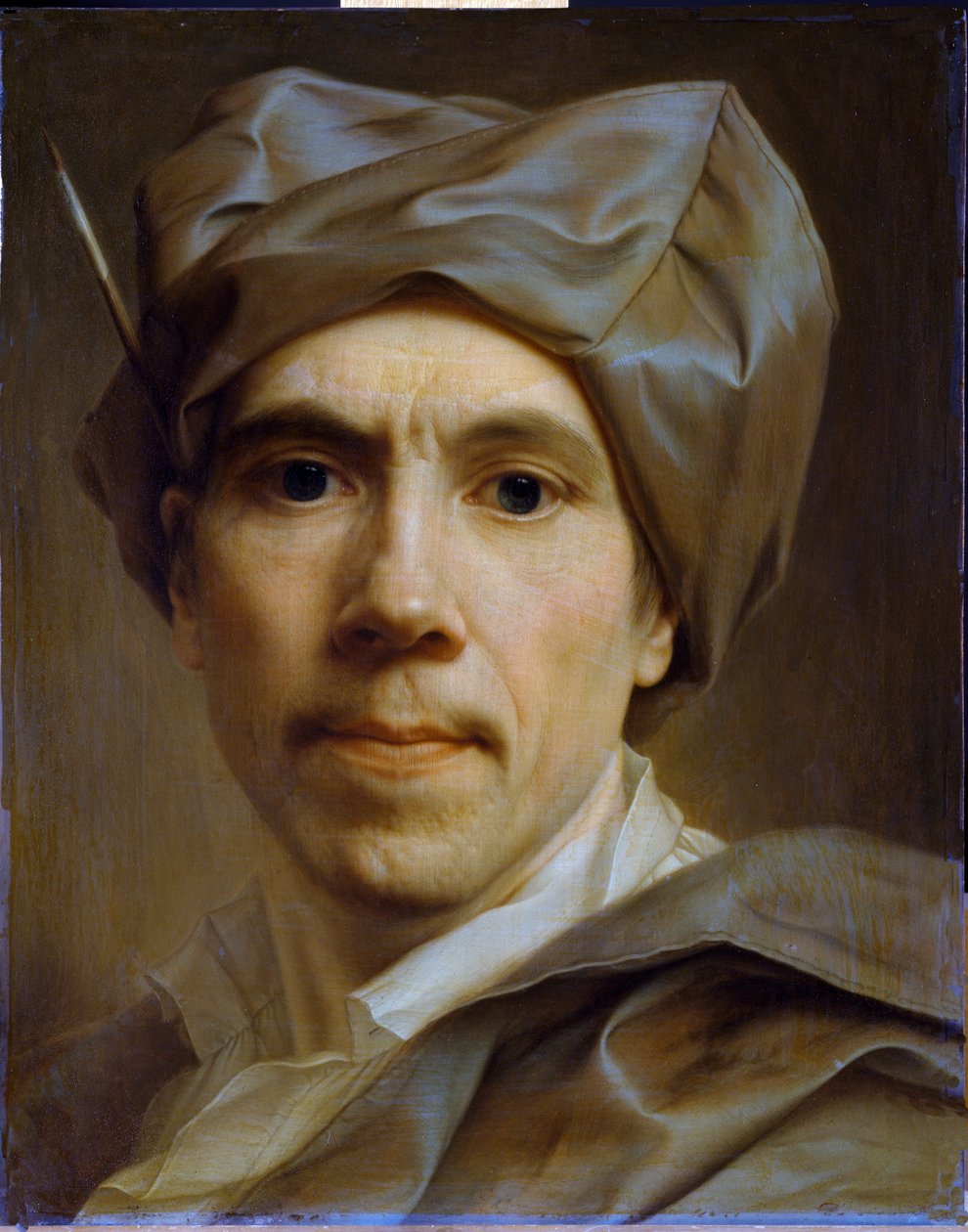 Selvportræt, ca.1747 (olie på kobber) af Christian Seybold
