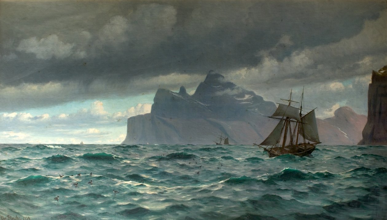 Cape North, Island, 1884 af Christian Vigilius Blache