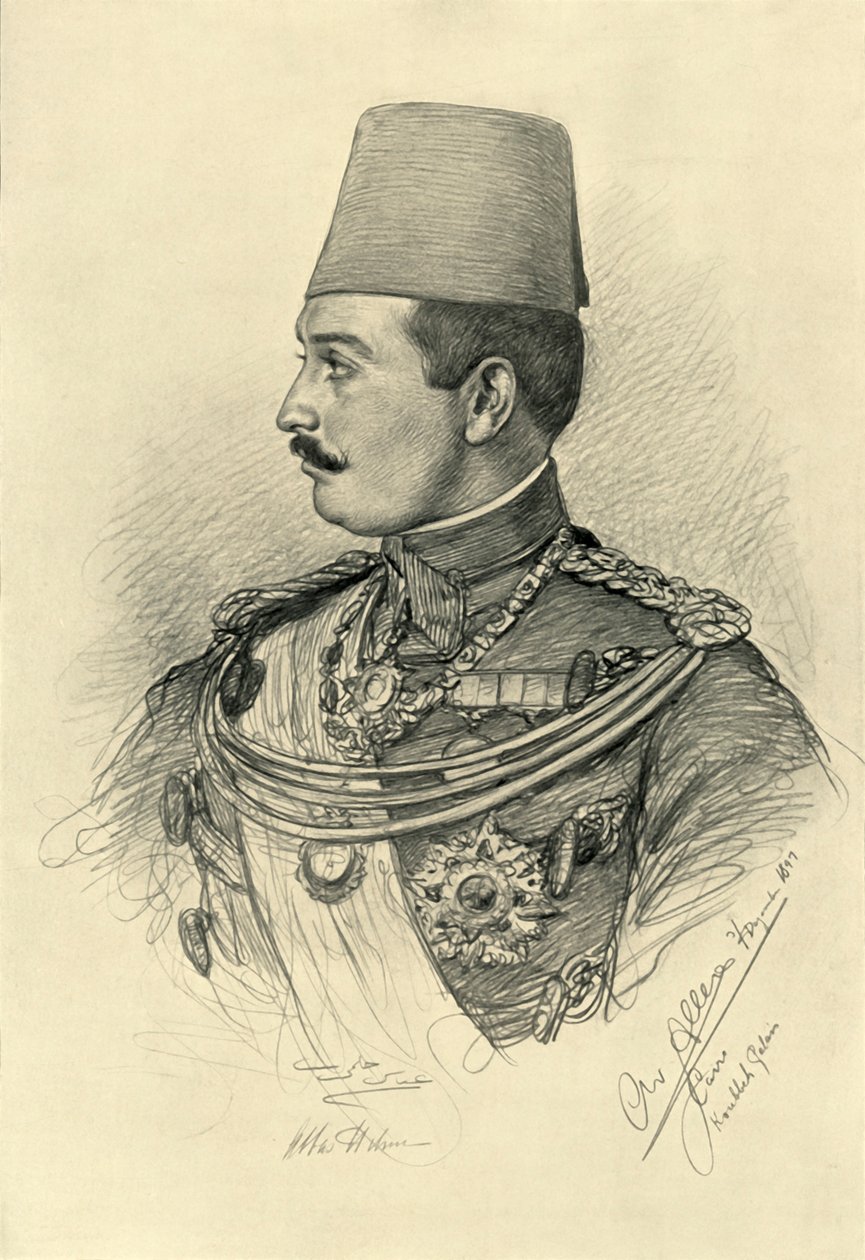 Abbas II Helmy Bey, Koubbeh Palace, Cairo, Egypten, 1898. af Christian Wilhelm Allers