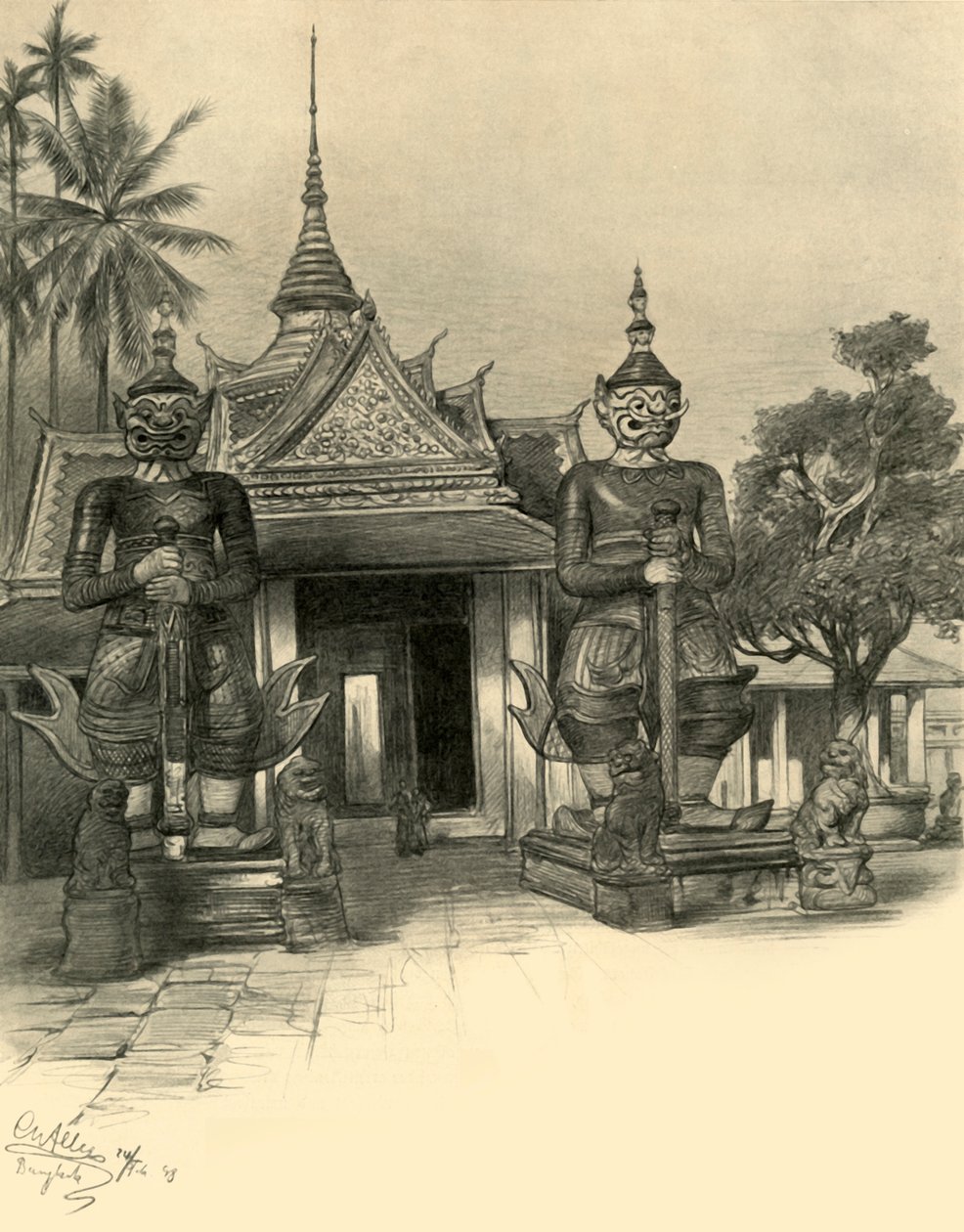 Bangkok, Siam, 1898. af Christian Wilhelm Allers