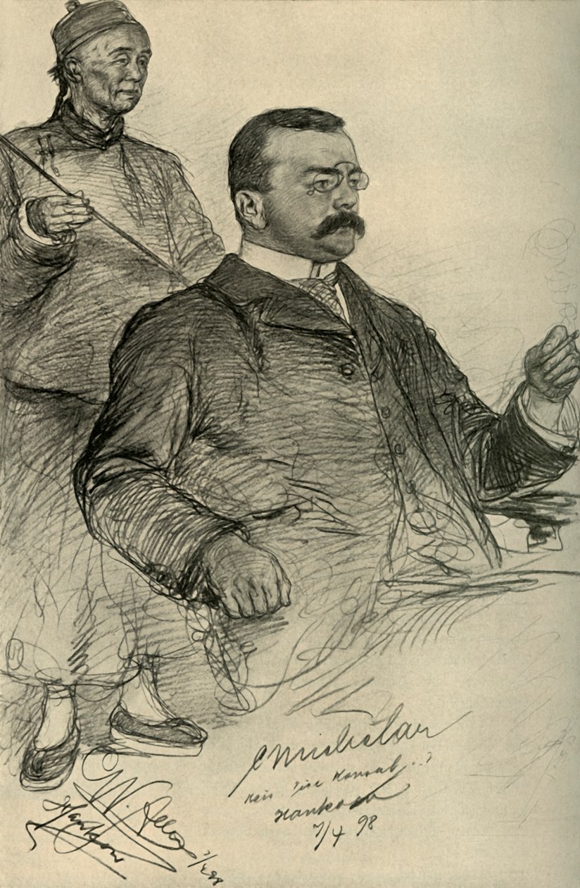 Europæisk mand, Hankow, Kina, 1898. af Christian Wilhelm Allers