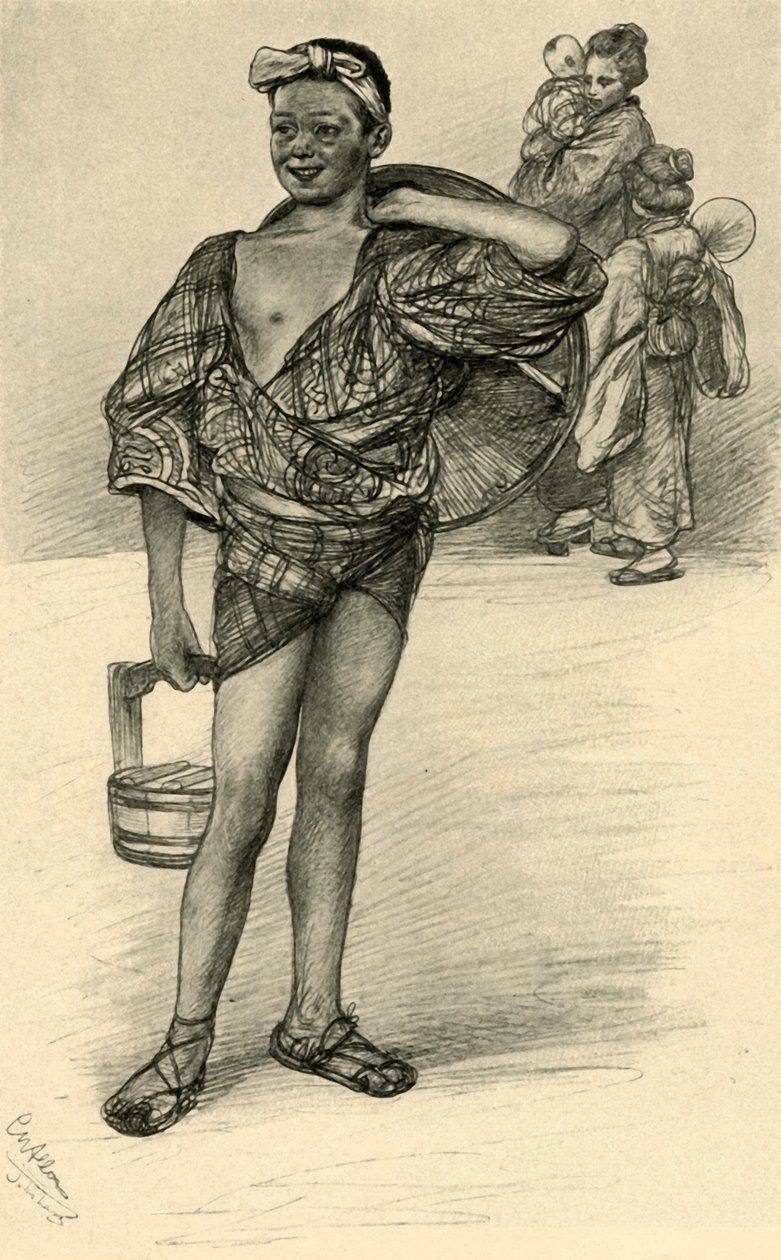 Japansk dreng, 1898. af Christian Wilhelm Allers