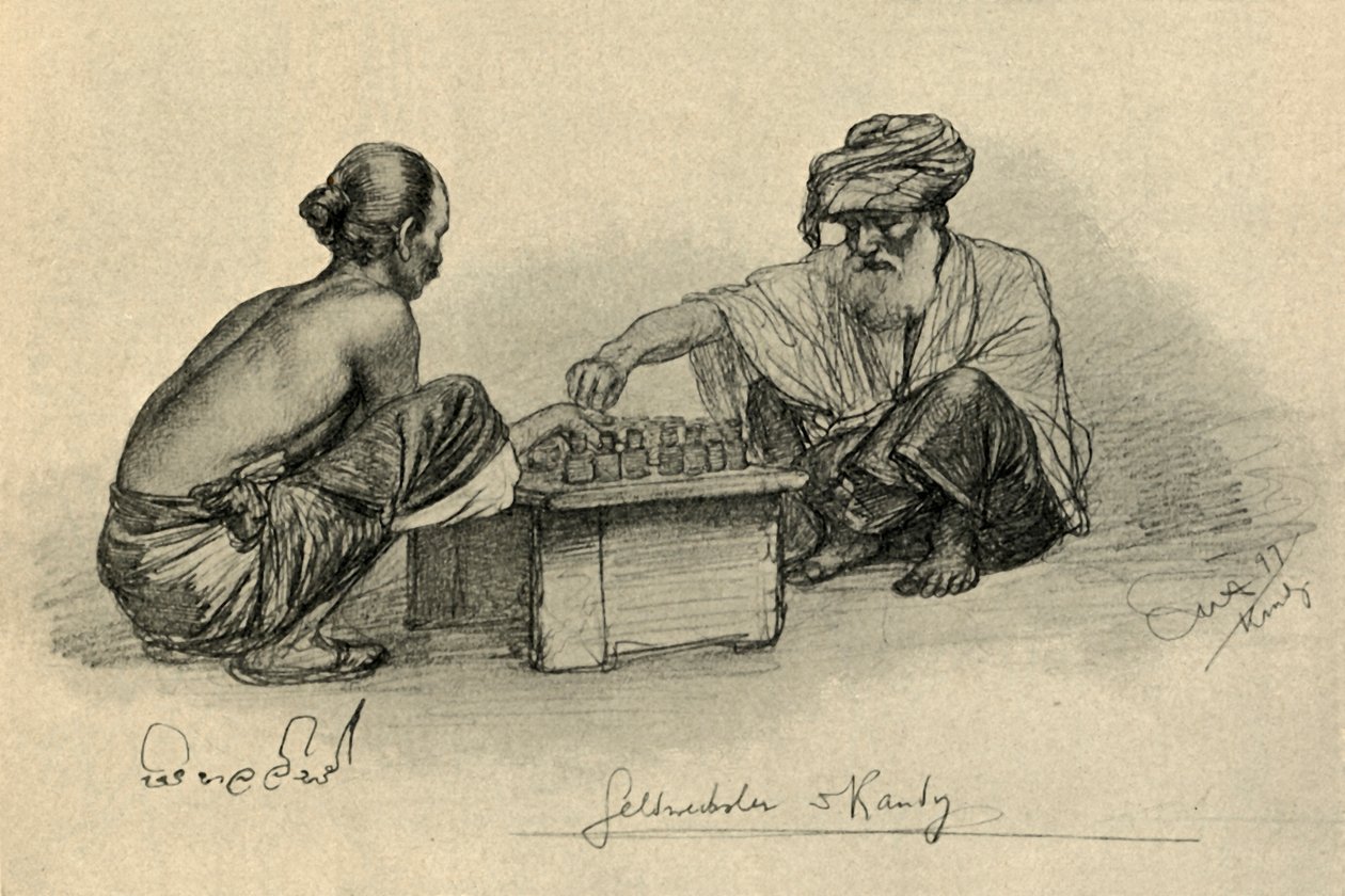 Penge[udlåner], Kandy, Ceylon, 1898. af Christian Wilhelm Allers