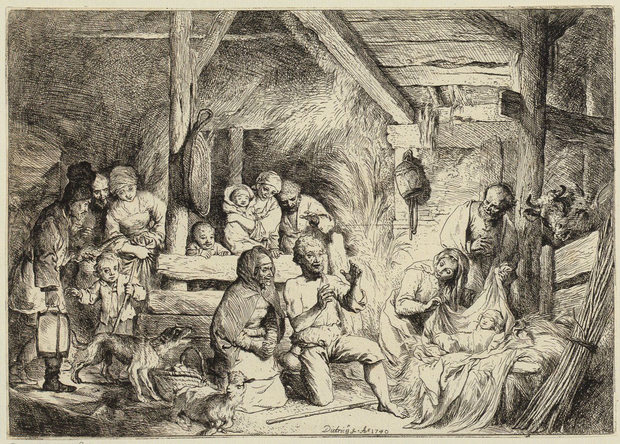 Hyrdernes tilbedelse af Christian Wilhelm Ernst Dietrich