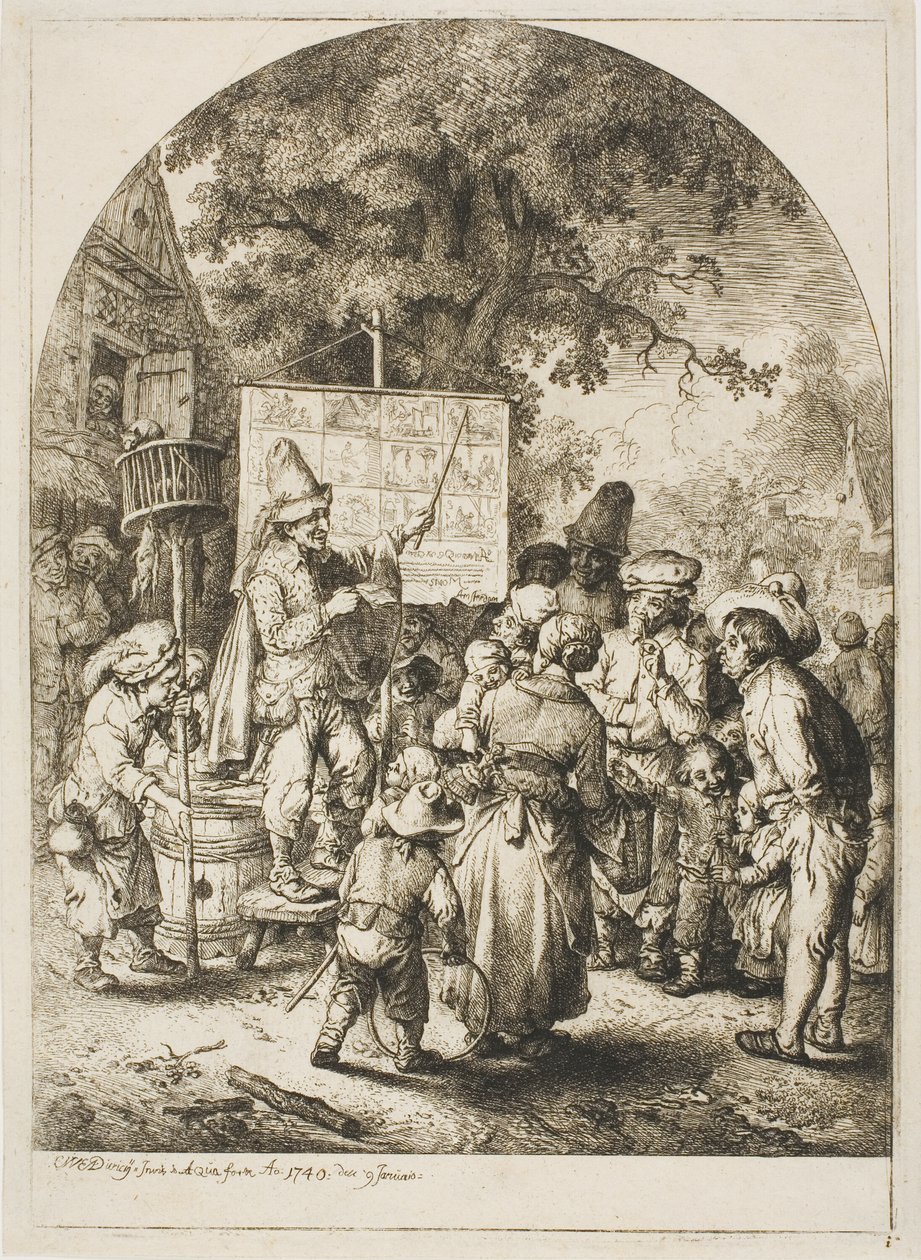 Balladesanger på en country-messe af Christian Wilhelm Ernst Dietrich