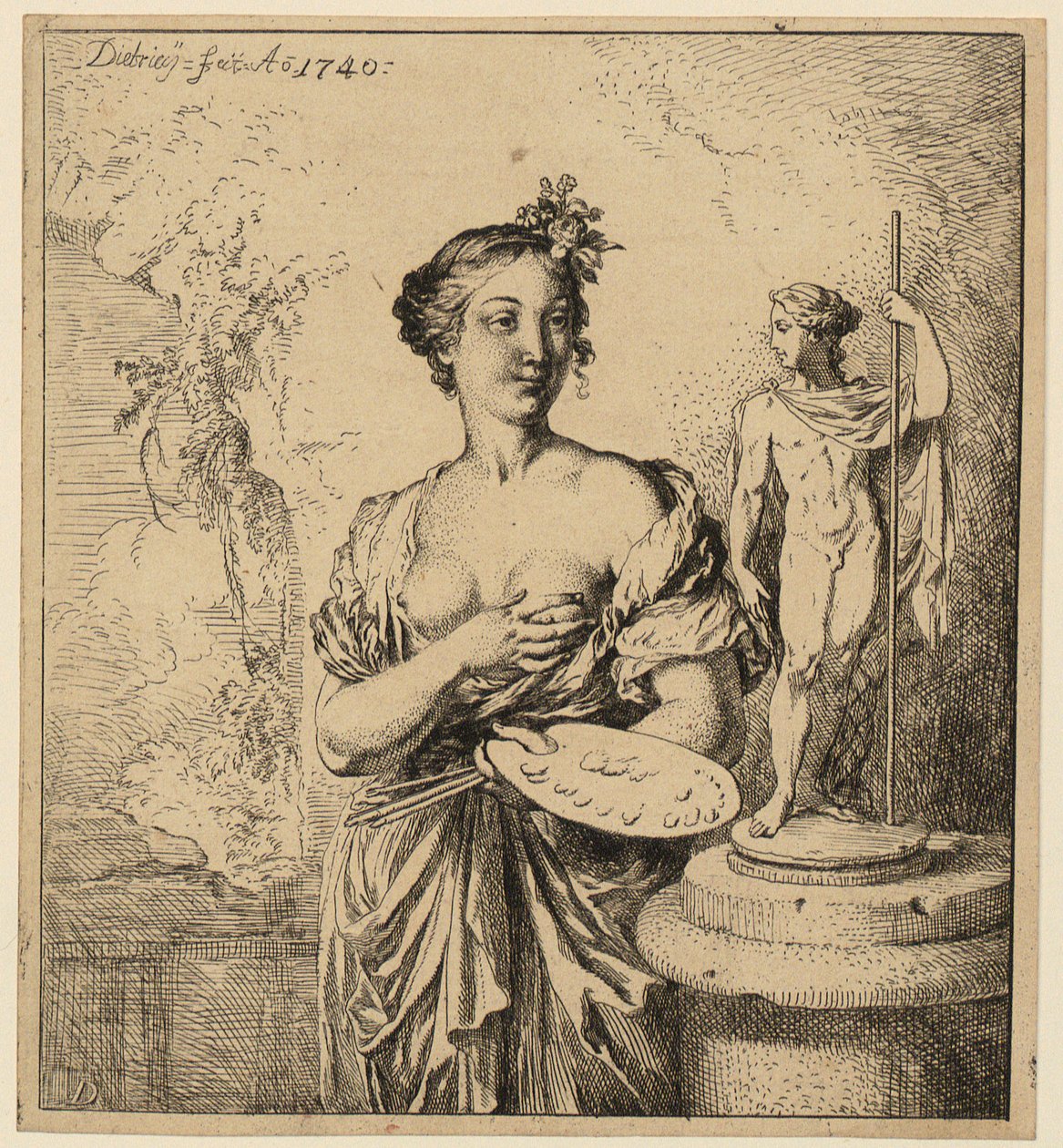 Maleri af Christian Wilhelm Ernst Dietrich