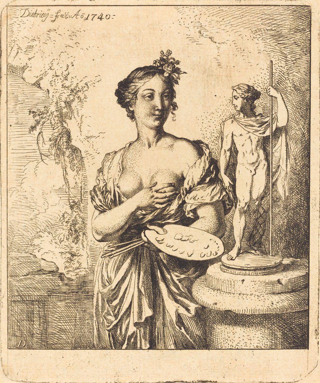 Maleri af Christian Wilhelm Ernst Dietrich