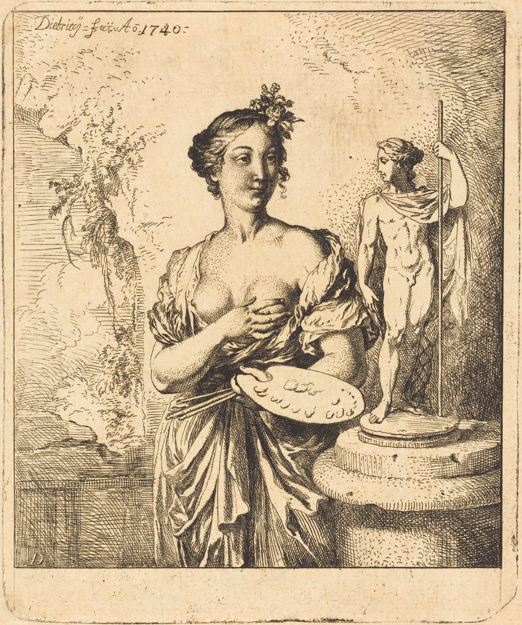 Maleri af Christian Wilhelm Ernst Dietrich