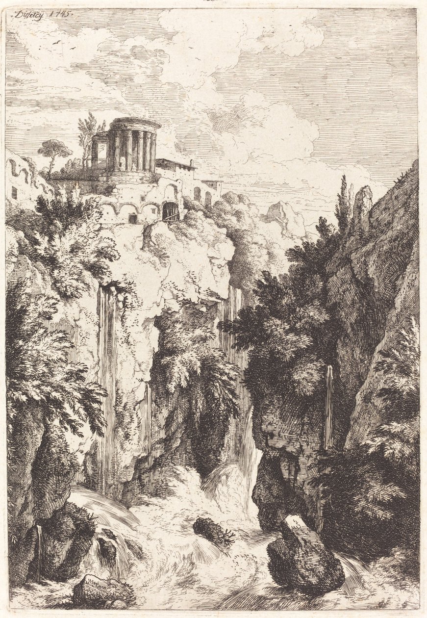 Sibyllens tempel, Tivoli af Christian Wilhelm Ernst Dietrich