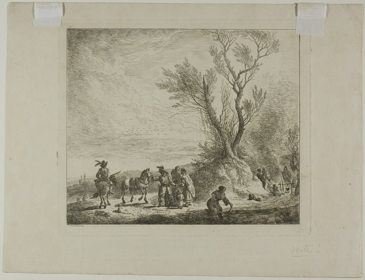 Wayfarers lejr af Christian Wilhelm Ernst Dietrich