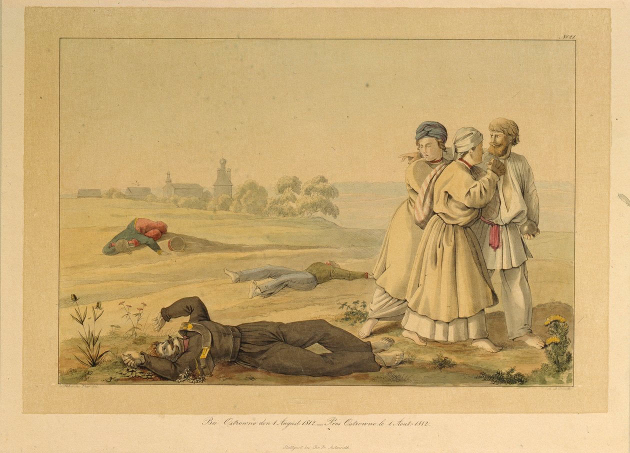 Nær Ostrovno den 1. august 1812, 1820